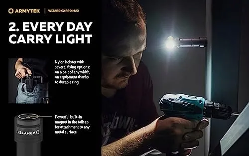 armytek-wizard-c2-pro-max-3720-lumenow-mocy-stan-nowy