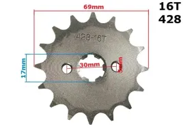 zebatka-przednia-stalowa-428-16-do-atv-110-rob-srebrna
