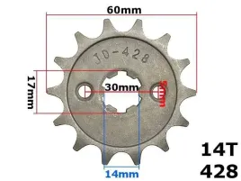zebatka-przednia-stalowa-428-14z-do-atv-110-model-rob