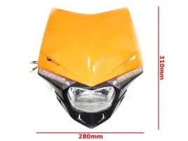 lampa-przednia-cross-enduro-pomaranczowa-z-owiewka-uniwersalna