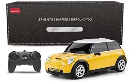 rastar-mini-cooper-s-zolty-1-24-rc-samochod-zabawkowy-zdalnie-sterowany