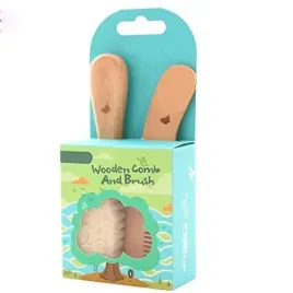 redify-easy-grip-soft-goat-hair-baby-brush-and-comb-set-organic-wooden-brus