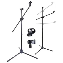 statyw-mikrofonowy-stojak-podwojny-lamany-na-2-mikrofony-regulacja-wysokosc