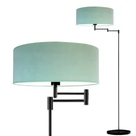 lampa-stojaca-podlogowa-regulowana-mietowa-led-e27-z-abazurem-welurowa