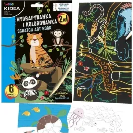 wydrapywanka-i-kolorowanka-zwierzatka-zoo-z-rysikiem-6-arkuszy-kidea