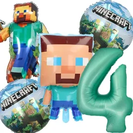 balony-zestaw-balonow-dekoracje-tnt-pixel-na-4-urodziny-5szt-minekraft