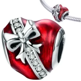 charm-srebrny-925-serce-czerwone-z-kokardka-zawieszka-2cm