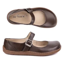 baleriny-barefoot-damskie-olivier-1286-skorzane-na-klamerke-brazowe-36