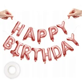balony-happy-birthday-rozowe-zloto-40cm-13-liter-zestaw