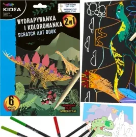 wydrapywanka-i-kolorowanka-rysik-dinozaury-6-arkuszy-z-rysikiem-kidea