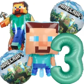 balony-zestaw-balonow-dekoracje-tnt-pixel-na-3-urodziny-5szt-minekraft