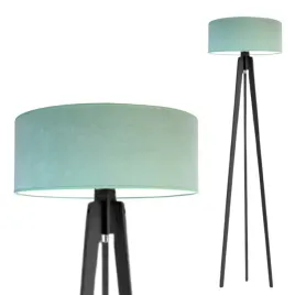 lampa-stojaca-podlogowa-drewniana-abazur-welur-mietowy-led-e27-do-salonu