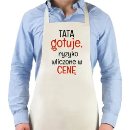 fartuch-meski-bezowy-prezent-na-dzien-taty-dla-taty-ryzyko-wliczone-w-cene
