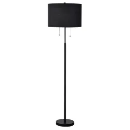 lampa-podlogowa-czarna-z-kloszem-i-sznureczkami-wlacznikami-lp-0304-2f-bk