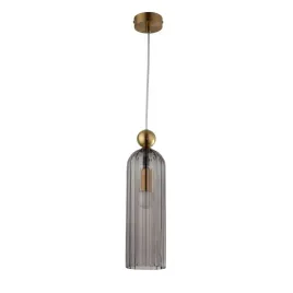 lampa-wiszaca-piega-dymiony-szklany-klosz-zlote-elementy-lp-939-1p-smoked