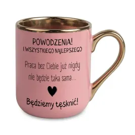 kubek-elegant-rozowy-powodzenia-bedziemy-tesknic-prezent-dla-kolegi-z-pracy