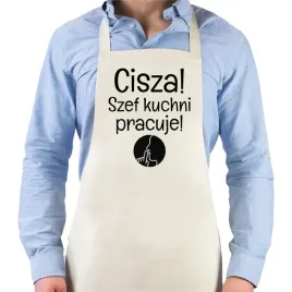 fartuch-meski-bezowy-prezent-na-dzien-taty-dla-taty-szef-kuchni-pracuje