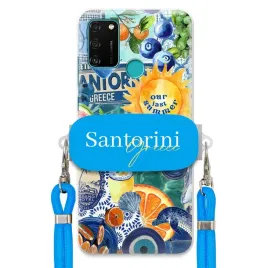 etui-do-huawei-honor-9a-niebieska-smycz-crossbody-uchwyt-santorini-greece