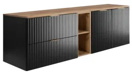 czarny-zestaw-lazienkowy-pod-umywalke-wiszacy-140-ryflowane-fronty-mdf-blat