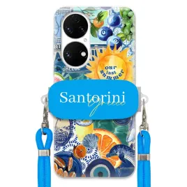 etui-do-huawei-p50-niebieska-smycz-crossbody-uchwyt-santorini-sea-vibes