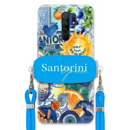etui-do-xiaomi-redmi-9-niebieska-smycz-crossbody-uchwyt-santorini-greece