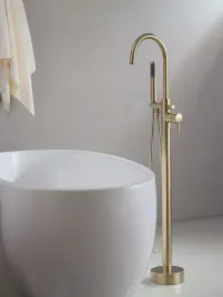 bateria-wannowa-wolnostojaca-mosiezna-mieszacz-prysznic-szczotkowana-zlota