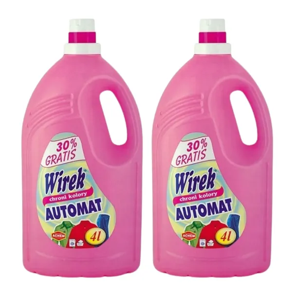 WIREK Płyn do Prania CHRONI KOLOR Automat 4L Do Koloru Różowego x2
