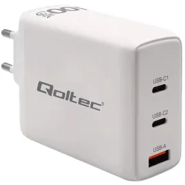 qoltec-ladowarka-sieciowa-100w-gan-or-5-20v-or-1-5-3a-or-2-x-usb-c-pd-or-1-x-us