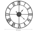 zegar-scienny-retro-czarny-linia-retro