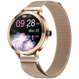 smartwatch-damski-veltori-vt340-1-zlota-bransoleta-rozowy-pasek-silikonow