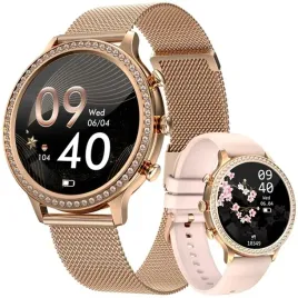 smartwatch-damski-veltori-vt310-1-zlota-bransoleta-rozowy-pasek-silikonow