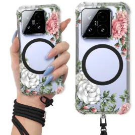 etui-do-xiaomi-15-antishock-ring-magsafe-czarna-smycz-kwiatowe-wzory