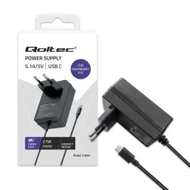 qoltec-ladowarka-super-fast-pd-do-raspberry-pi-5-or-usb-c-or-27w-or-5-1v-or-5a