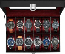 eleganckie-etui-na-zegarki-szkatulka-pudelko-organizer-czarny-prezent-12szt