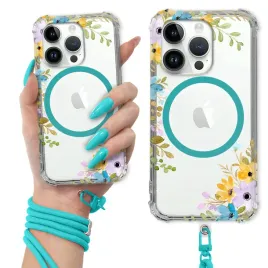 etui-do-iphone-15-pro-antishock-ring-magsafe-turkusowa-smycz-kwiatowe