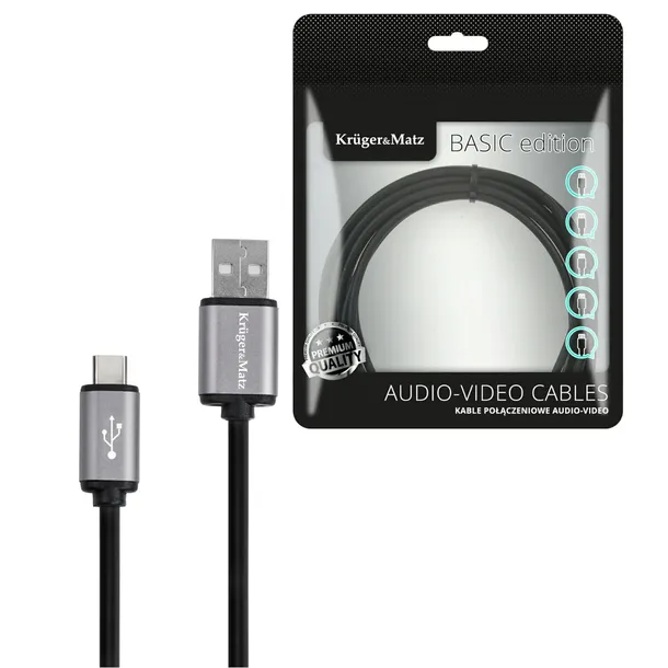 2-x-kabel-usb-2-0-krugerandmatz-basic-180-cm-kolor-czarny