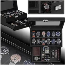 szkatulka-na-zegarki-bizuterie-drewniana-etui-organizer-czarny-szuflada-x12