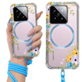 etui-do-xiaomi-14-antishock-ring-magsafe-niebieska-smycz-kwiatowe-wzory