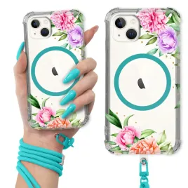 etui-do-iphone-15-plus-antishock-ring-magsafe-turkusowa-smycz-kwiatowe