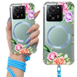 etui-do-xiaomi-13t-antishock-ring-magsafe-niebieska-smycz-kwiatowe-wz