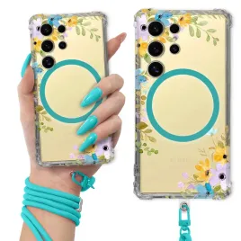 etui-do-samsung-s24-ultra-antishock-ring-magsafe-turkusowa-smycz-flower
