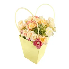 torebka-kwiatowa-prezentowa-dekoracyjna-zolta-gladka-42-cm-na-prezent-slub