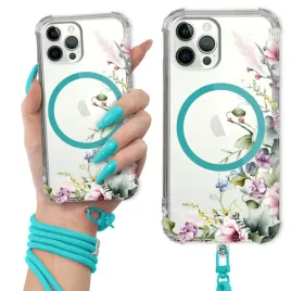 etui-do-iphone-12-pro-max-antishock-ring-magsafe-turkusowa-smycz-flower