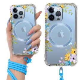 etui-do-iphone-13-pro-antishock-ring-magsafe-niebieska-smycz-kwiatowe