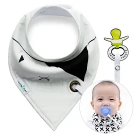 chusta-sliniak-z-zawieszka-na-smoczek-biala