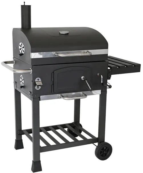 Grill Węglowy Activa Mastercook Angular z kominkiem (RUSZT ŻELIWNY) 57,5 x