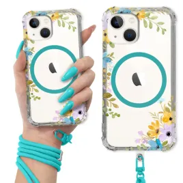 etui-do-iphone-13-mini-antishock-ring-magsafe-turkusowa-smycz-kwiatowe