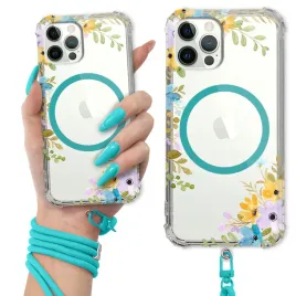 etui-do-iphone-12-pro-antishock-ring-magsafe-turkusowa-smycz-kwiatowe