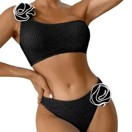 stroj-kapielowy-bikini-dwuczesciowy-na-jedno-ramie-ozdobne-kwiaty-czarny-m