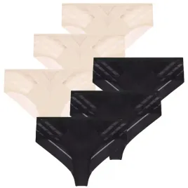 figi-damskie-bikini-6-pak-modne-majtki-z-siateczka-bezszwowe-moraj-xl